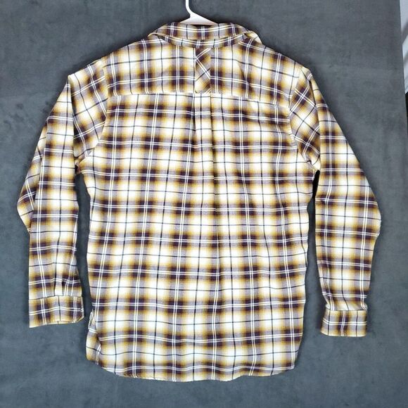 Exofficio Flannel Shirt Men's XL Brown Insect Shield Button Up Outdoor Camp - Picture 11 of 16